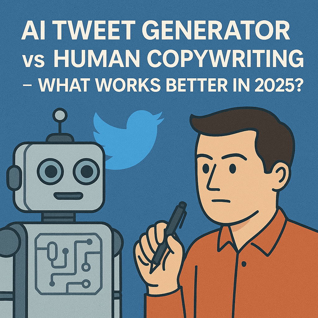 AI Tweet Generator vs Human Copywriting – What Works Better in 2025?